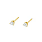 Aros de Oro 18kt Corazón Circonita - Miniatura 2