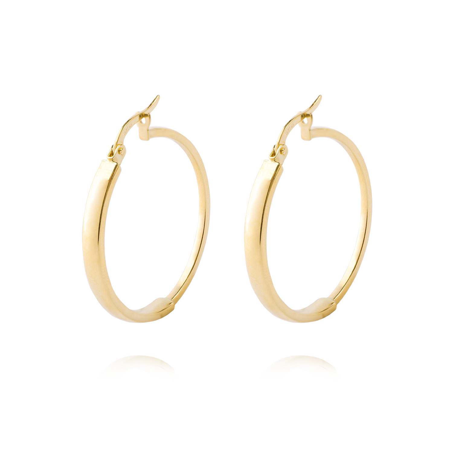 Aros de Oro 18kt Modelo Argollas Grandes 1