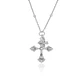 Collar de Plata Esterlina 925 Doble Cruz - Miniatura 1