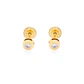 Aros de Oro 18kt Punto De Luz con Circonita 3,0 mm - Miniatura 1