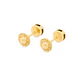 Aros de Oro 18kt Punto De Luz con Circonita 3,0 mm - Miniatura 3