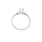 Anillo Compromiso Platino 950  Nápoles 1x10ptos Diamante - Miniatura 2