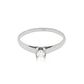 Anillo Compromiso Platino 950  Nápoles 1x10ptos Diamante - Miniatura 3