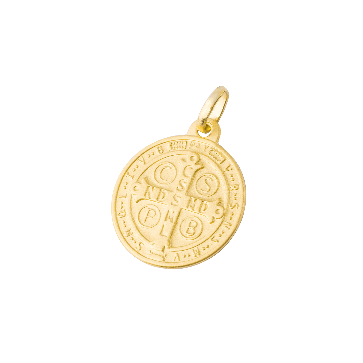Colgante de Oro 18kt Escapulario San Benito 16mm 2