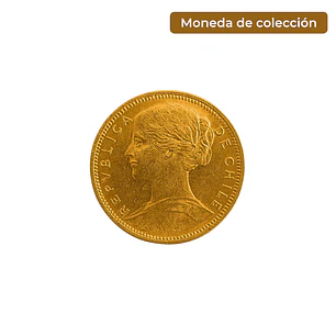 Moneda de Oro Chilena Colección 10 pesos año 1901