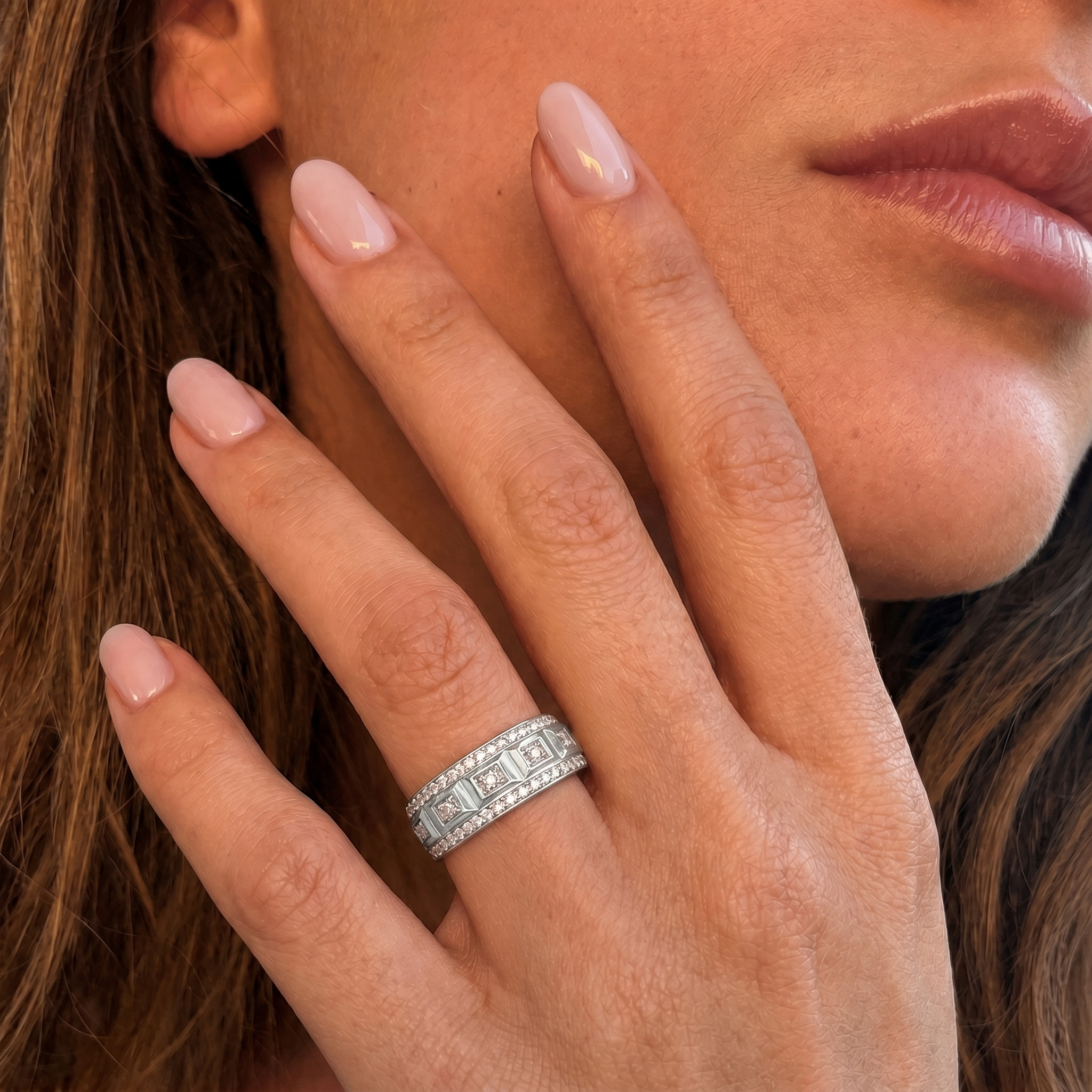 Anillo Platino 950 Modelo Ekati 23 Diamantes 2pts 4