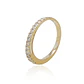Anillo Compromiso de Oro 18Kt Circonita 1/2 Cintillo - Miniatura 1