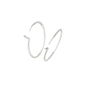 Aros de Oro 18kt con Diamantes Argollas 1,27 Qts Total SI/H Corte Brillante - By Danielle Costantini