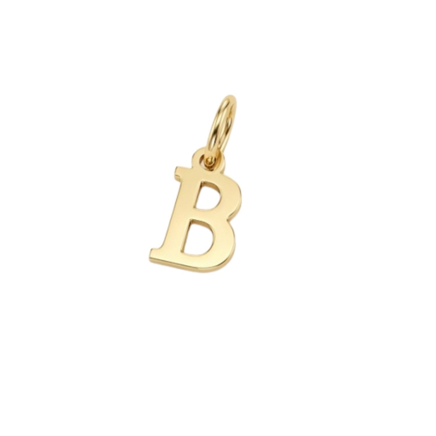 Colgante Inicial B Distinción Oro Miel 18kt 1