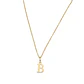 Colgante Inicial B Distinción Oro Miel 18kt - Miniatura 2