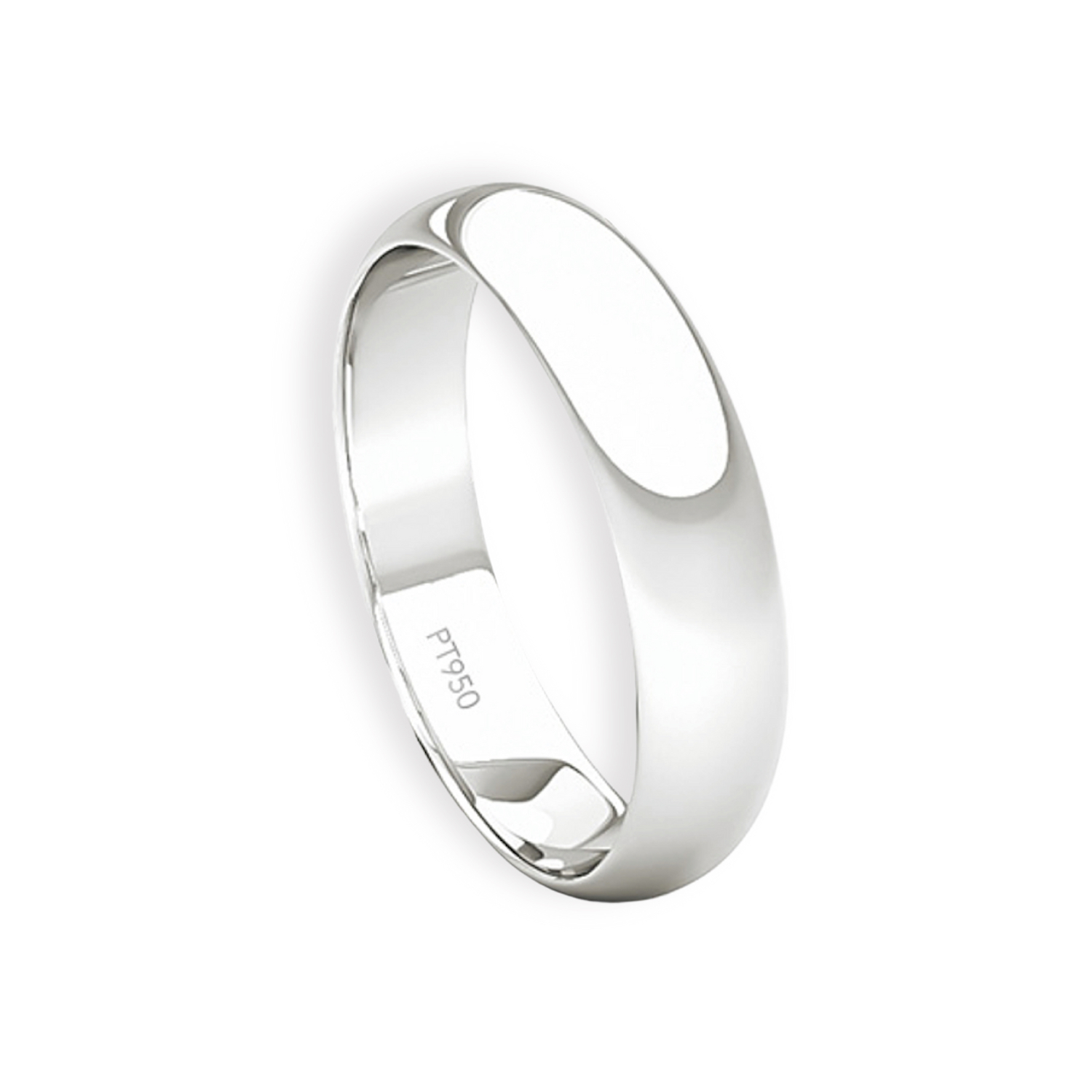 Argolla Matrimonio de Platino Inglés Venecia de 3,5mm 3