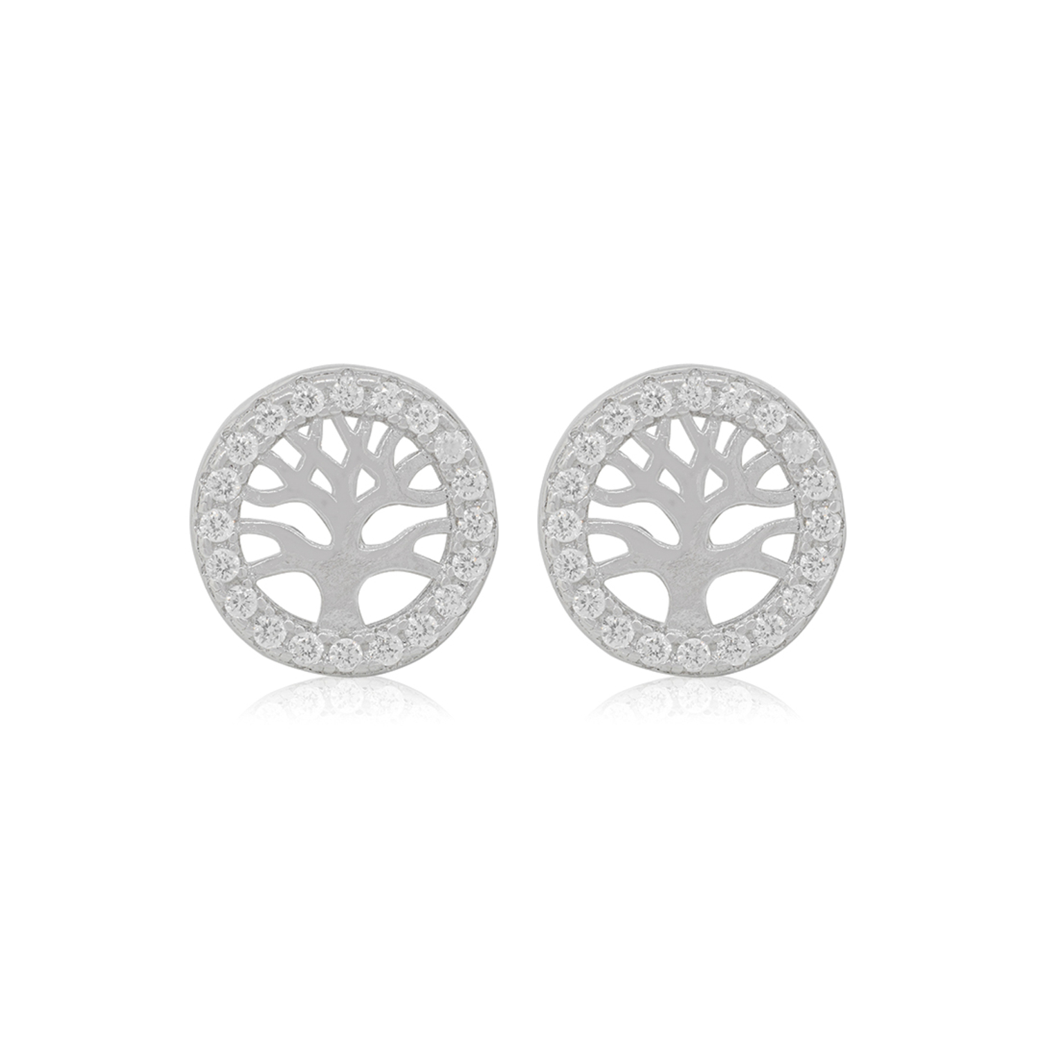 Aros de Plata Esterlina 925 Arbol de la Vida 1