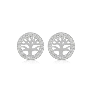 Aros de Plata Esterlina 925 Arbol de la Vida