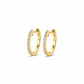 Aros Oro Amarillo 18kt Diamantes 9Pts Argollas - Miniatura 1