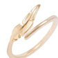 Anillo de Plata Esterlina Diseño de Hojas Estilizadas Revestido en Oro 18kt - Miniatura 2