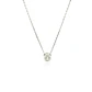 Diamante Collar de Oro Blanco 18kt Punto de Luz 6 Pts Totales Corte Brillante SI/H - Miniatura 3