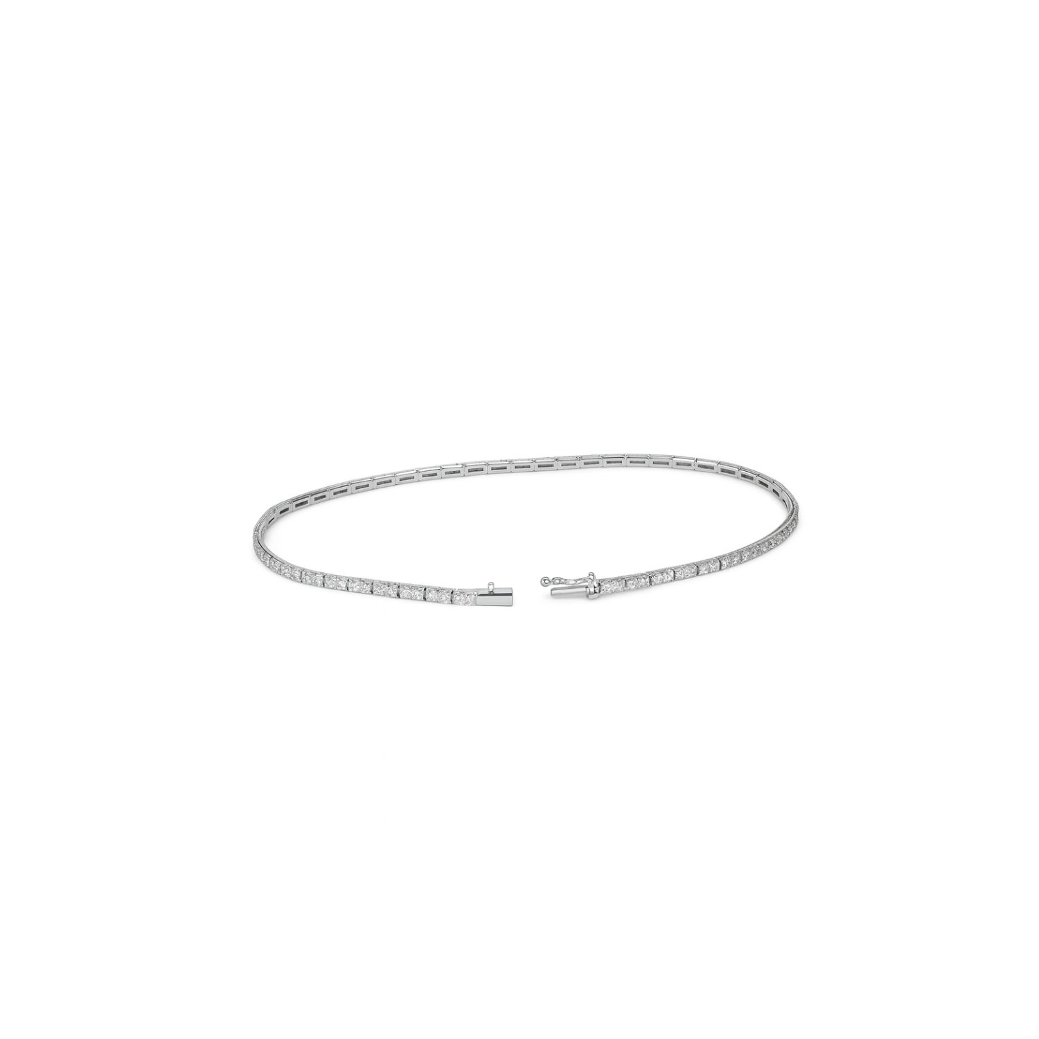 Pulsera Oro Blanco 18kt Diamantes 1,0 Qts 3