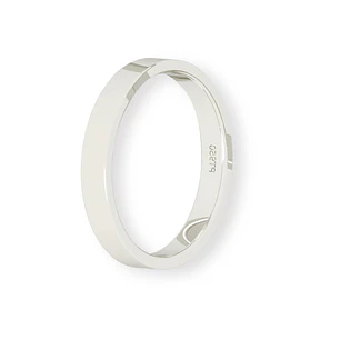 Argolla Matrimonio de Platino Tubo Ferrada de 3,5mm