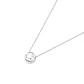 Collar Oro Blanco 18kt Diamantes de 8 Pts Punto de Luz - Miniatura 1