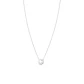 Collar Oro Blanco 18kt Diamantes de 8 Pts Punto de Luz - Miniatura 3