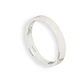 Argolla Matrimonio de Platino Tubo Ferrada de 3,5mm - Miniatura 3