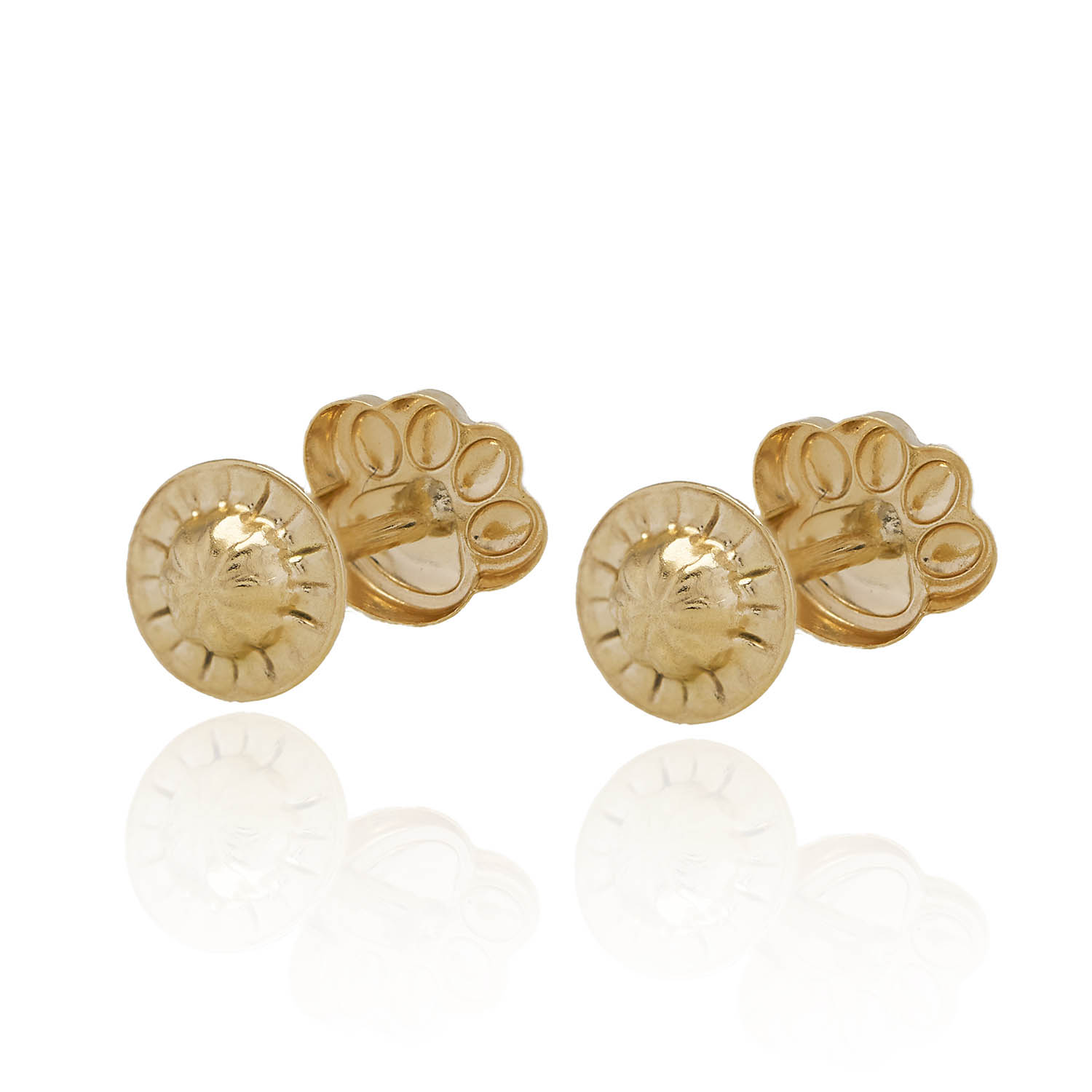 Aros de Oro 18 kt Garrita de Oso 3