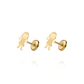 Aros de Oro 18kt Modelo Niña Chica - Miniatura 1