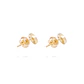 Aros de Oro de 18kt Circonitas en espiral - Miniatura 3