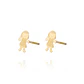 Aros de Oro 18kt Modelo Niña Chica - Miniatura 3