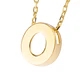 Collar de Oro 18kt Letra O - Miniatura 3