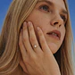 Anillo Compromiso de Oro 14kt Solitario Circonita 6 Grifas - Miniatura 4