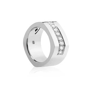 Anillo Platino 950 Modelo Dask 10 Diamantes 2pts