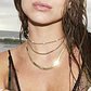 Collar Plata Esterlina 925 Black Sparkle Bañado en Oro 14kt - Miniatura 4