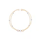 Pulsera de Oro 18kt Corazones Tricolores y Bolitas - Miniatura 1