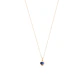 Colgante de Oro 18kt Corazón Circonita-Zafiros - Miniatura 3