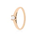 Anillo Compromiso Oro Rosado 18kt  Nápoles 1x6ptos Diamante - Miniatura 1