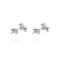 Aros de Plata Esterlina 925 Flor Circones - Miniatura 2
