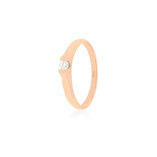 Anillo Compromiso Oro Rosado 18kt  Nantes 1x14ptos Diamante