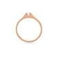 Anillo Compromiso Oro Rosado 18kt  Nantes 1x14ptos Diamante - Miniatura 2