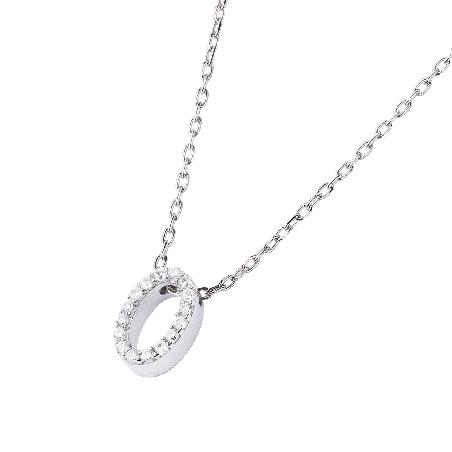 Collar de Plata Esterlina 925 Letra O 1
