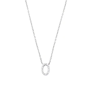 Collar de Plata Esterlina 925 Letra O