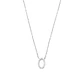 Collar de Plata Esterlina 925 Letra O - Miniatura 2