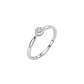 Anillo Oro Blanco 18kt Diamantes 9Pts Roseta - Miniatura 1