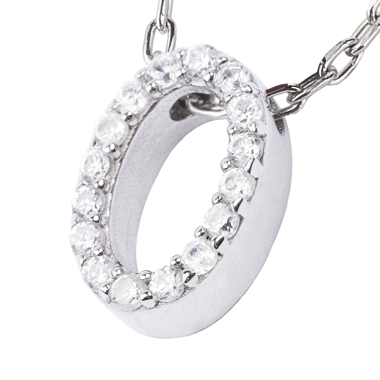 Collar de Plata Esterlina 925 Letra O 3