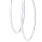 Aros de Plata Esterlina Argollas Grandes Lisas - Miniatura 2