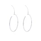 Aros de Plata Esterlina Argollas Grandes Lisas - Miniatura 3