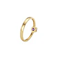 Anillo Oro Miel 18kt Solitario Cuadrado con Amatista - Miniatura 3