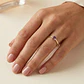 Anillo Oro Miel 18kt Solitario Cuadrado con Amatista - Miniatura 4