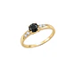 Anillo Oro Miel 18kt Eclipse con Ónix y Circonitas - Miniatura 2