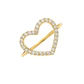 Anillo Oro Amarillo 14kt Circonita Corazón - Miniatura 2